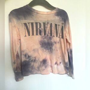 Rowdy Sprout 12-18 month Nirvana Tie-Dye Long Sleeve Shirt